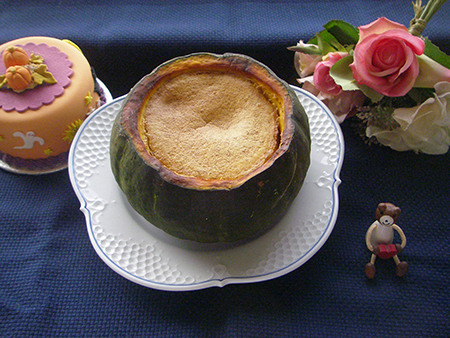 かぼちゃ丸ごとプリン